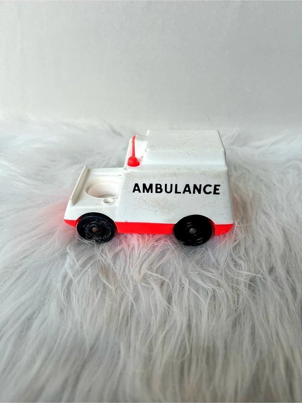 Fisher-Price Little People Ambulance #126 Toy White & Red
